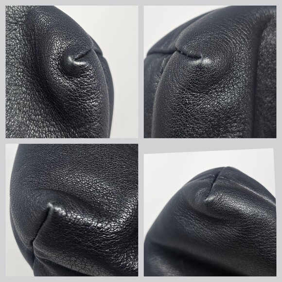 Vtg Rare Brighton One World Mini Mouse Crossbody Black Leather Ornate Kiss Lock - Picture 6 of 11